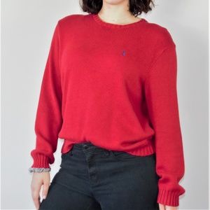 Red Ralph Lauren Polo Sweater